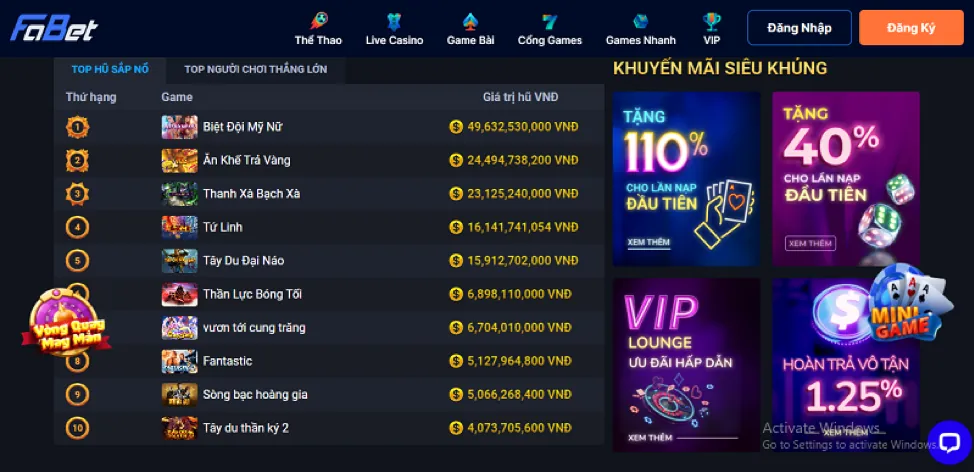 Biểu ngữ khuyến mãi độc quyền cho game thủ viva88 Nổ Hũ